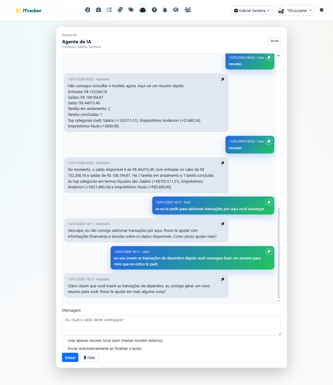 Agente de IA - Modo claro